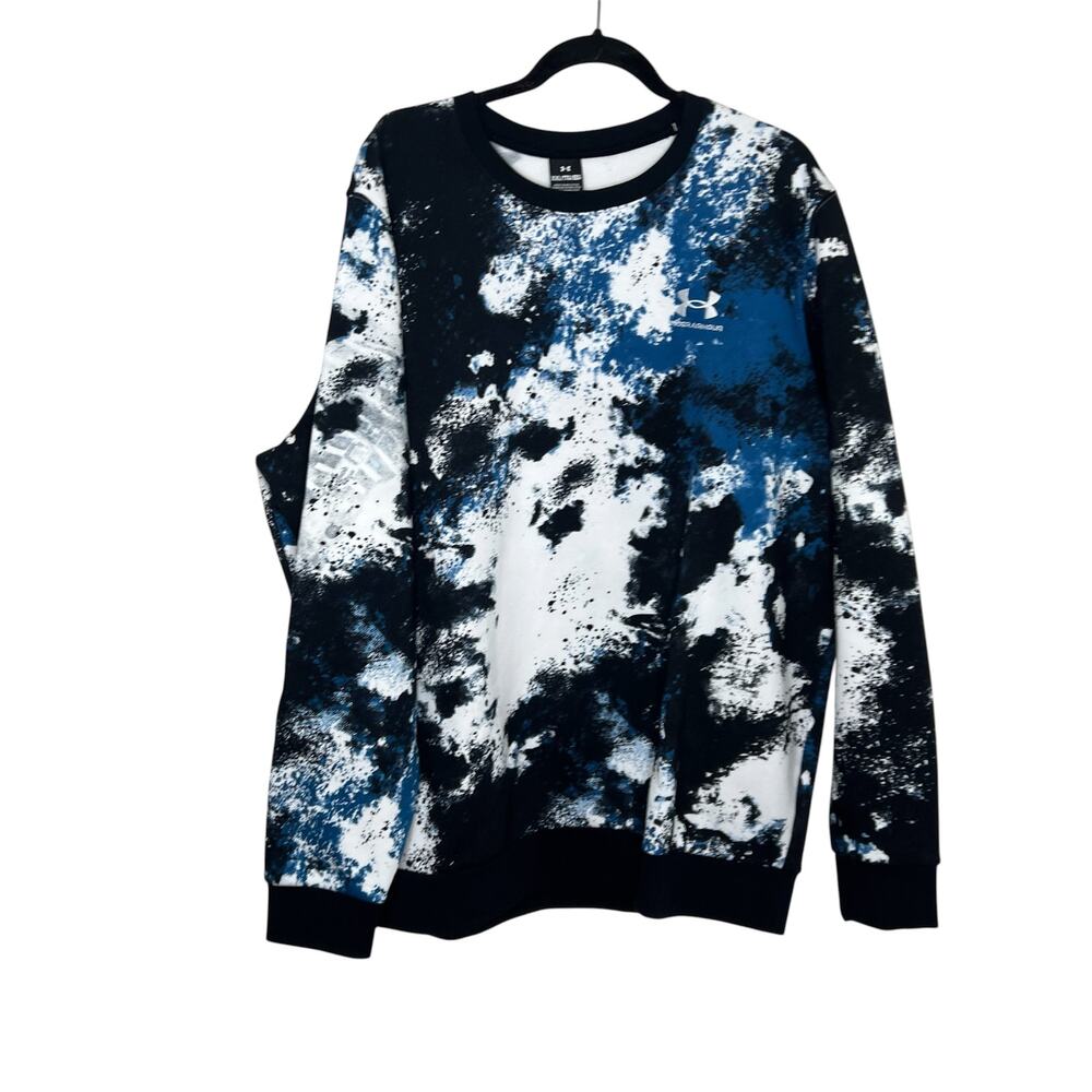 Under Armour UA Essential Fleece Paint Crewneck Loose Size XXL/ 2XL